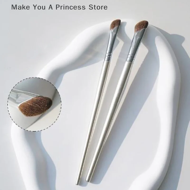 Sikkel Bevel Neus Schaduw Borstel Zachte Schuine Platte Kop Neus Contour Smudge Make-Up Kwasten Markeerstift Blush Cosmetica Tool