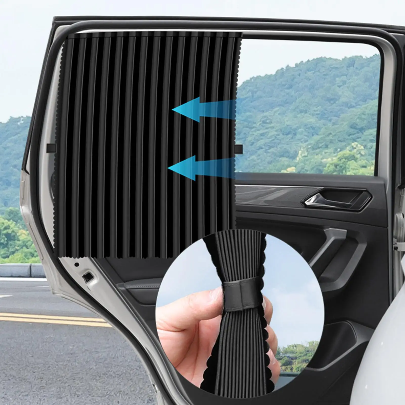 Magnetic Auto Window Sun Shade Privacy Protection Glass Cover For Sedan Drivers Fleet Managers And Outdoor Travel Use