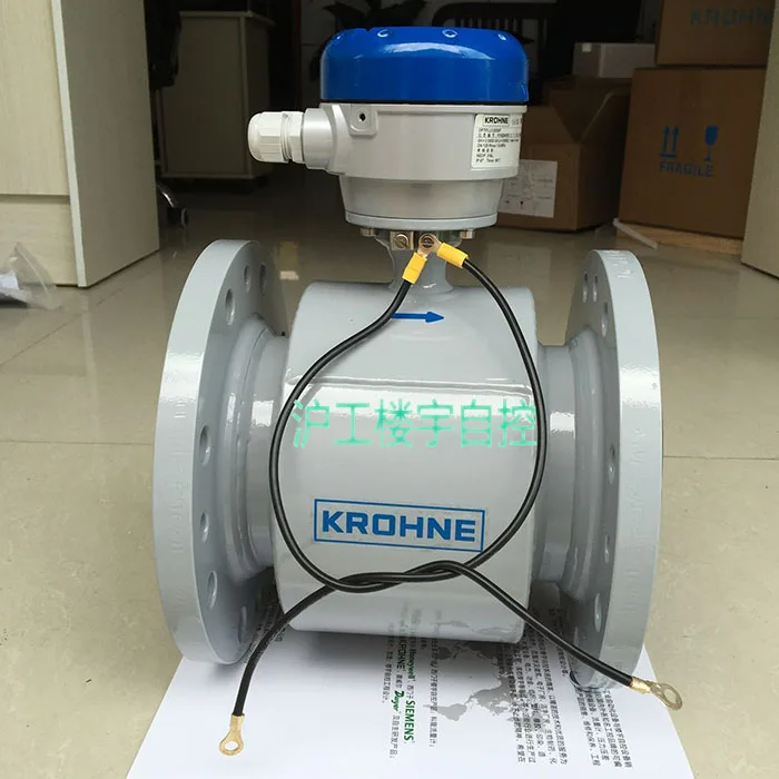 KROHNE Cologne Electromagnetic Flowmeter OPTIFLUX2100W Rubber Lining 316L Electrode Split Type DN80