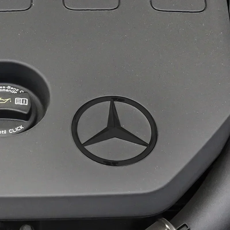 ل AMG جديد 2025 لمرسيدس بنز 70 مللي متر ثلاثية الأبعاد سيارة معدنية التصميم محرك هود شارة ديكور ملصق لمرسيدس بنز E C G M S A B Cla #1