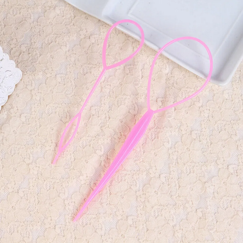 8Pcs Hair Braid Tool Plastic Ponytail Styling Maker Clips Foldable Easy Use Hair Styling Accessories for Party Dance Ballet