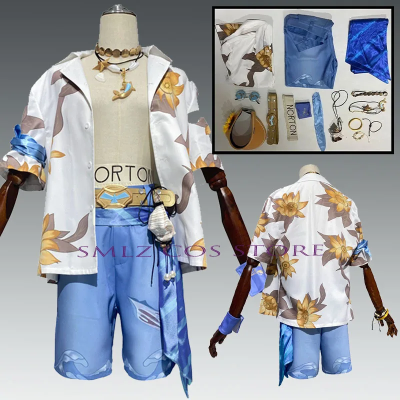

Game Identity V Prospector Norton Campbell Cosplay Costume Party Suit Halloween Uniforms Anime Clothing Custom Made