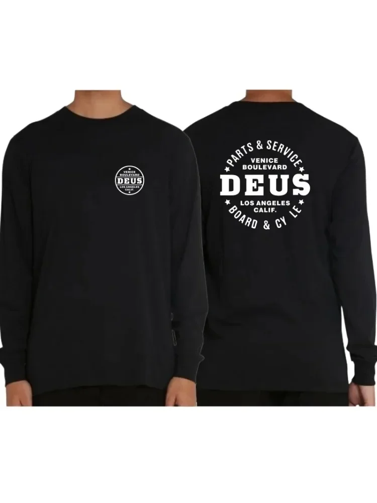 AliExpress 2025 New DEUS EX MACHINA Good Quality S-3XL Plus Size T-Shirts Men Women Long Sleeves Cotton letter graph graphic t shirts MTB