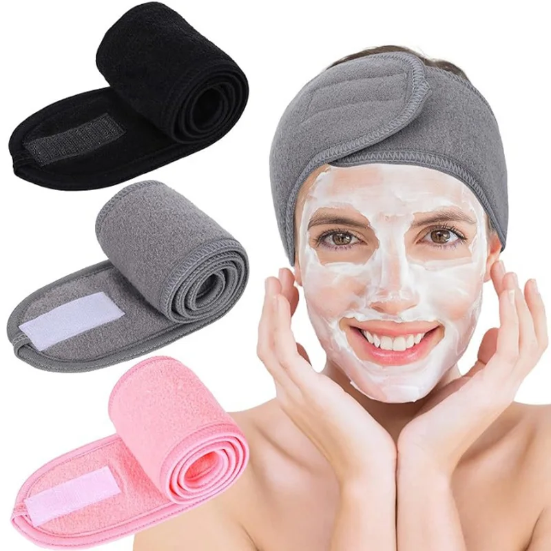 Women's Adjustable Wide Headband Great Cosmetic Accessory For Yoga Sports Spa Bath Shower Makeup Head Band Facial Wash Hairband