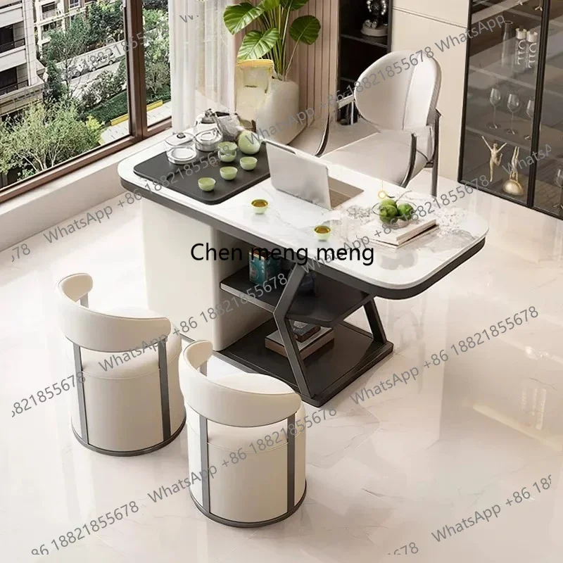 Mesa de comedor moderna de estilo nórdico con decoraciones blancas, mesa de comedor de mármol para sala de estar, muebles de lujo para restaurante Stol Do Jadalni