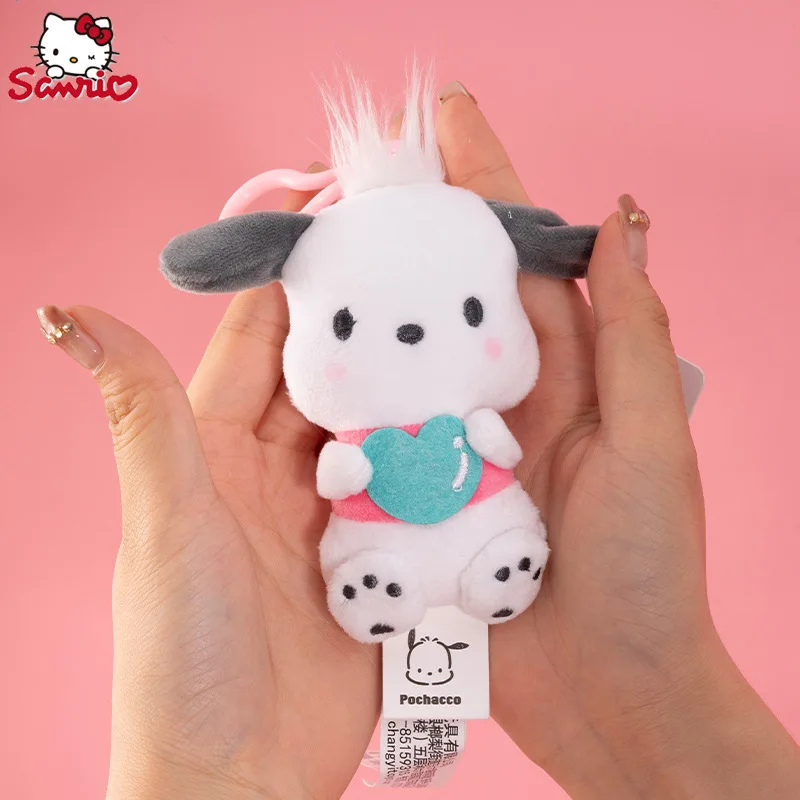 Sanrio Kawaii Cute Plush Hello Kitty Kuromi My Melody Cinnamoroll Plush Backpack Hanger Shoulder Bag Key Holiday Gift