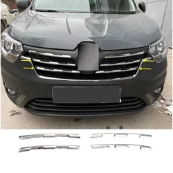 Chrome Front Panel 4 Part 2022 and Later Abs Chrome 623872144R High Quality Glossy Mirror Auto Accessories for Renault Express