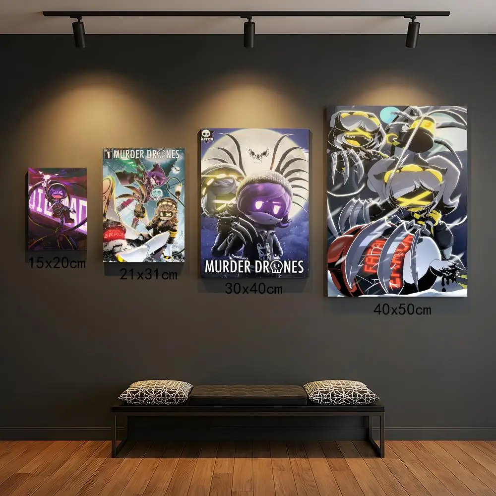 M-Murder Drones Poster Premium PP Wall Decal - Peel & Stick, HD Print, Waterproof Home Decor