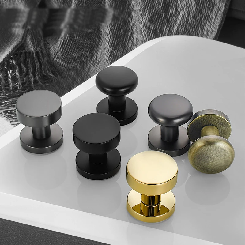 1PCS Invisible Door Single-sided Concealed Lock Indoor Bedroom Background Wall Door Hidden Handle Small Keyhole Circular Handle