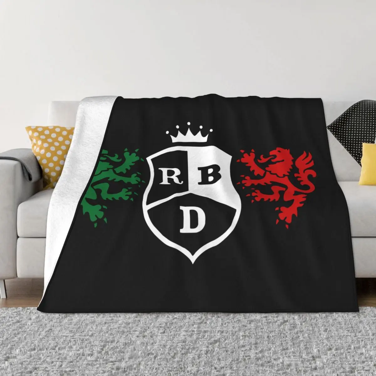 Rebelde Mexican Logo Flannel Blanket Rbd Fashion Throw Blanket for Home