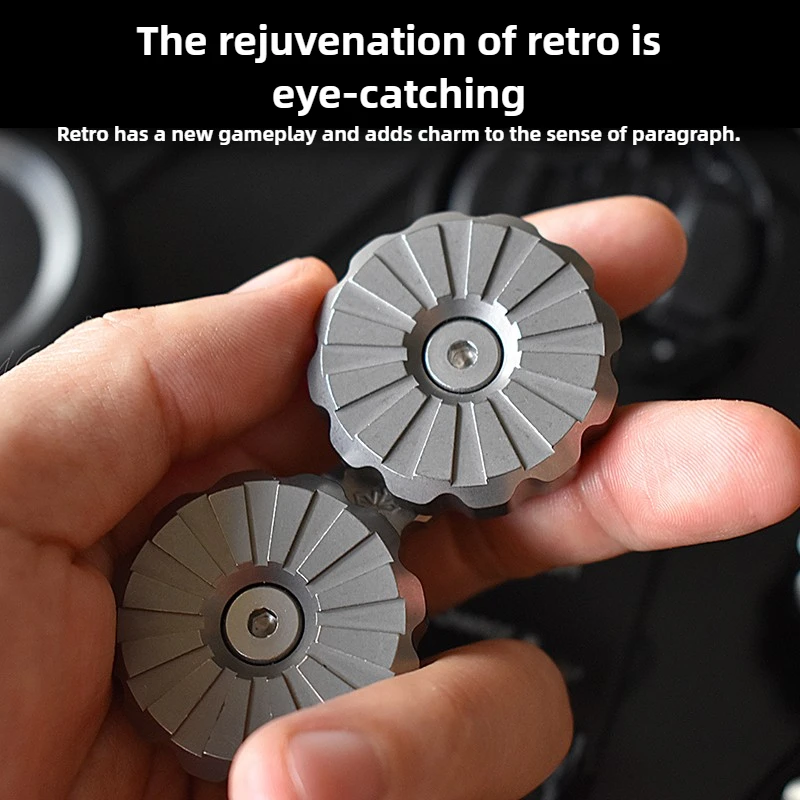 DANHUO dwurdzeniowy EDC mechaniczny metalowy zatrzask moneta opuszek palca metalowa karta Push dekompresja zabawka na biurko prezent