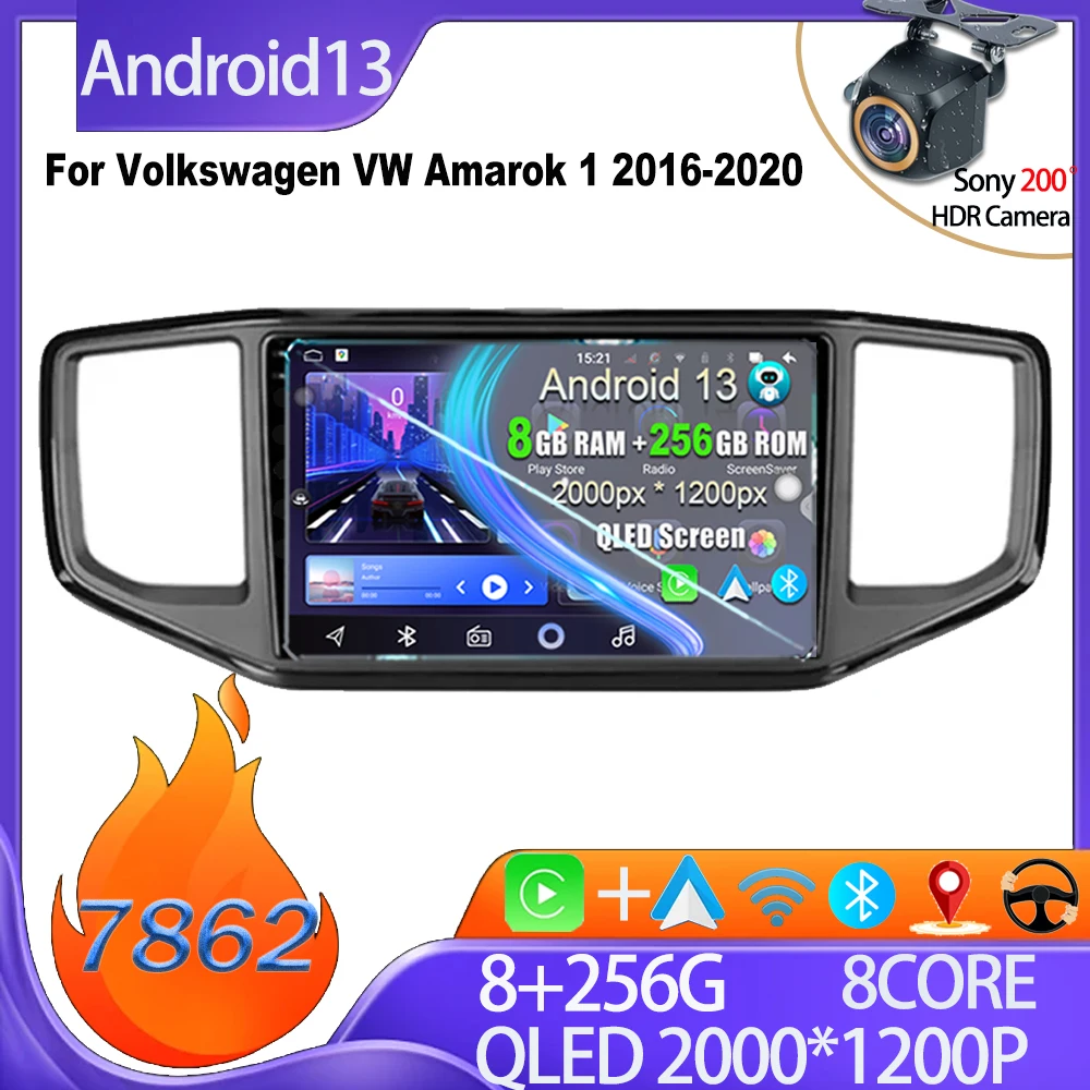 

Для Volkswagen VW Amarok 1 2016-2020 автомобильный Android Беспроводная стандартная связь Android автомобильный Bluetooth сенсорный экран Bluetooth