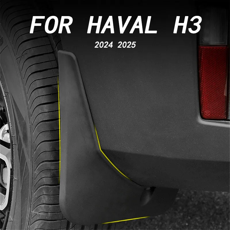 

Car exterior decoration accessories, wheel mudguard, water blocking mudguard 4pcs for HAVAL H3 2024 2025