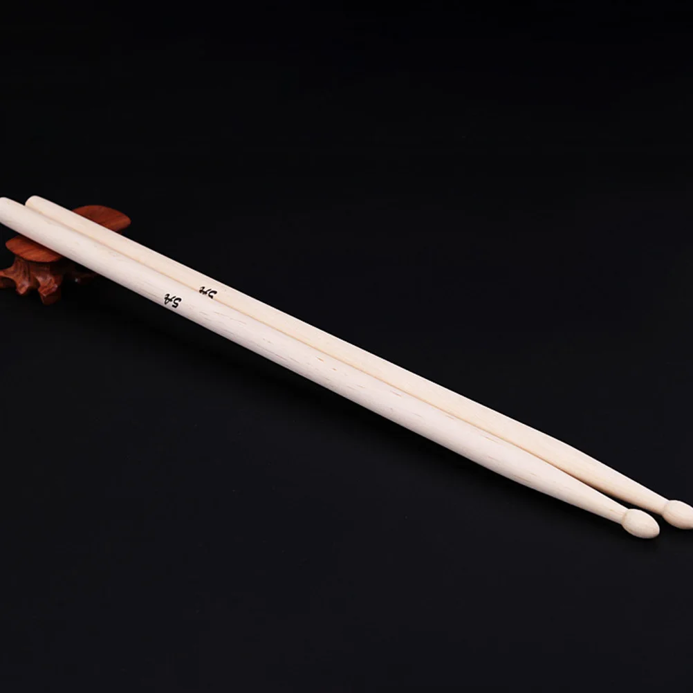 

Maple Wood Drumsticks 5A Smooth Durable Performance Sticks For Kids Beginners Students Practice Jazz Music Instrument