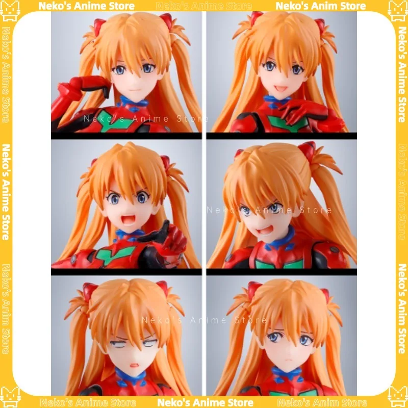 【Auf Lager】BANDAI S.H.Figuarts Shikinami Asuka Langley Actionfigur Anime Modell Trendy Toys Desktop Doll Collectibles Geschenk