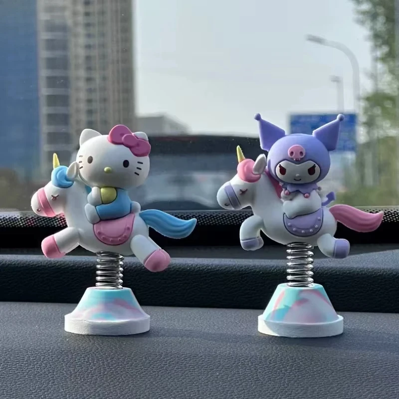 

Sanrio HelloKitty Kuromi Car Interior Accessories Center Console Ornaments Cute Melody Ladies Car Decoration Supplies