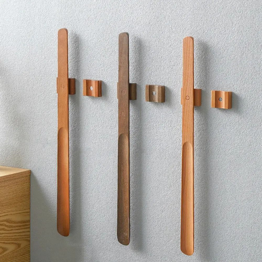 

Черный орех 55 см Магнитный рожок для обуви с длинной ручкой Деревянная ложка для обуви Рог Домашние инструменты Полезная магнитная основа Рожок для обуви Легший взут