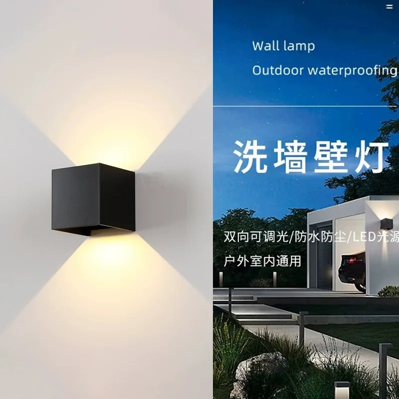 Modern Simple Outdoor Waterproof Led Wall Lamp, Hotel Creative Aisle Staircase Corridor Living Room Bedroom Bedside Wall Lamp