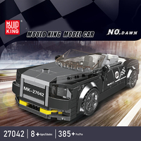 385PCS DAWN Roadster MOC MouldKing 27042 Racers Speed Champions Car Model Building Blocks Brick Puzzle Toys for Adult Kids