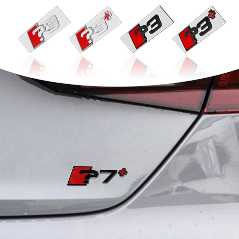 Auto-Karosserie Heckklappen-Emblem aus Aluminiumlegierung, Aufkleber-Dekor-Zubehör für Audi RS A3 A4 A5 A6 A7 A8, Auto-Styling-Abzeichen – Detail 3
