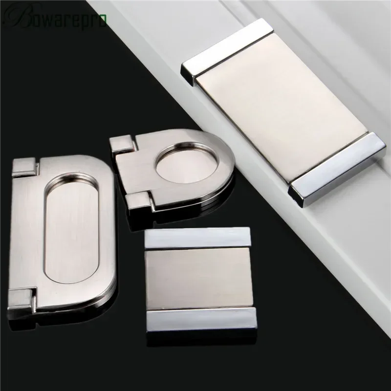 bowarepro Cupboard Drawer pull hands door knob sliding door concealed knobs hidden Recessed Pating window handles Surface Mount