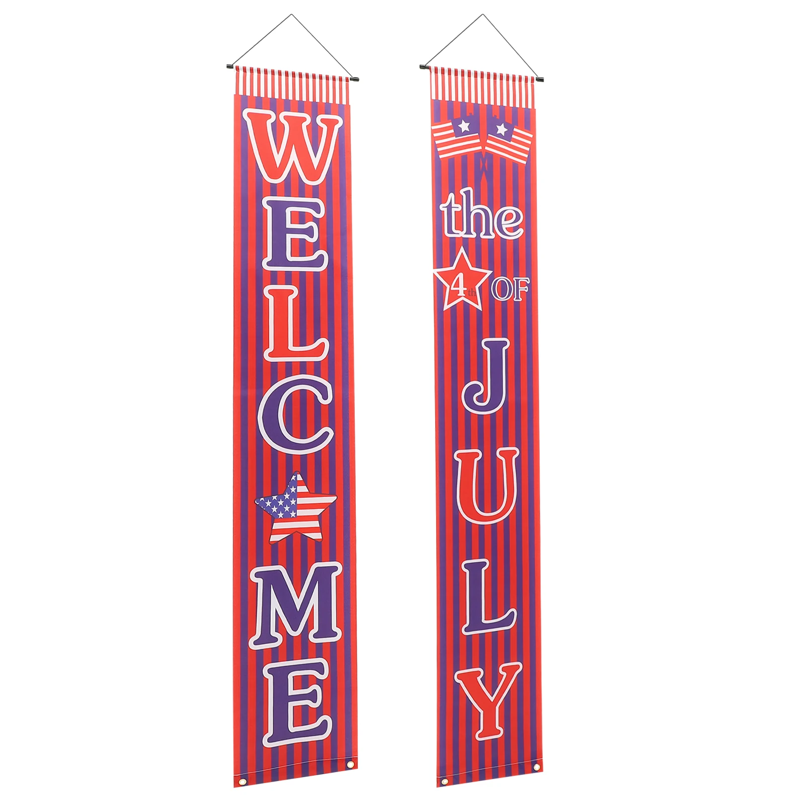 

Independence Day Curtains Door Banner Decoration Flags Patriotic Porch Signs Polyester Holiday Supplies Fourth Of July