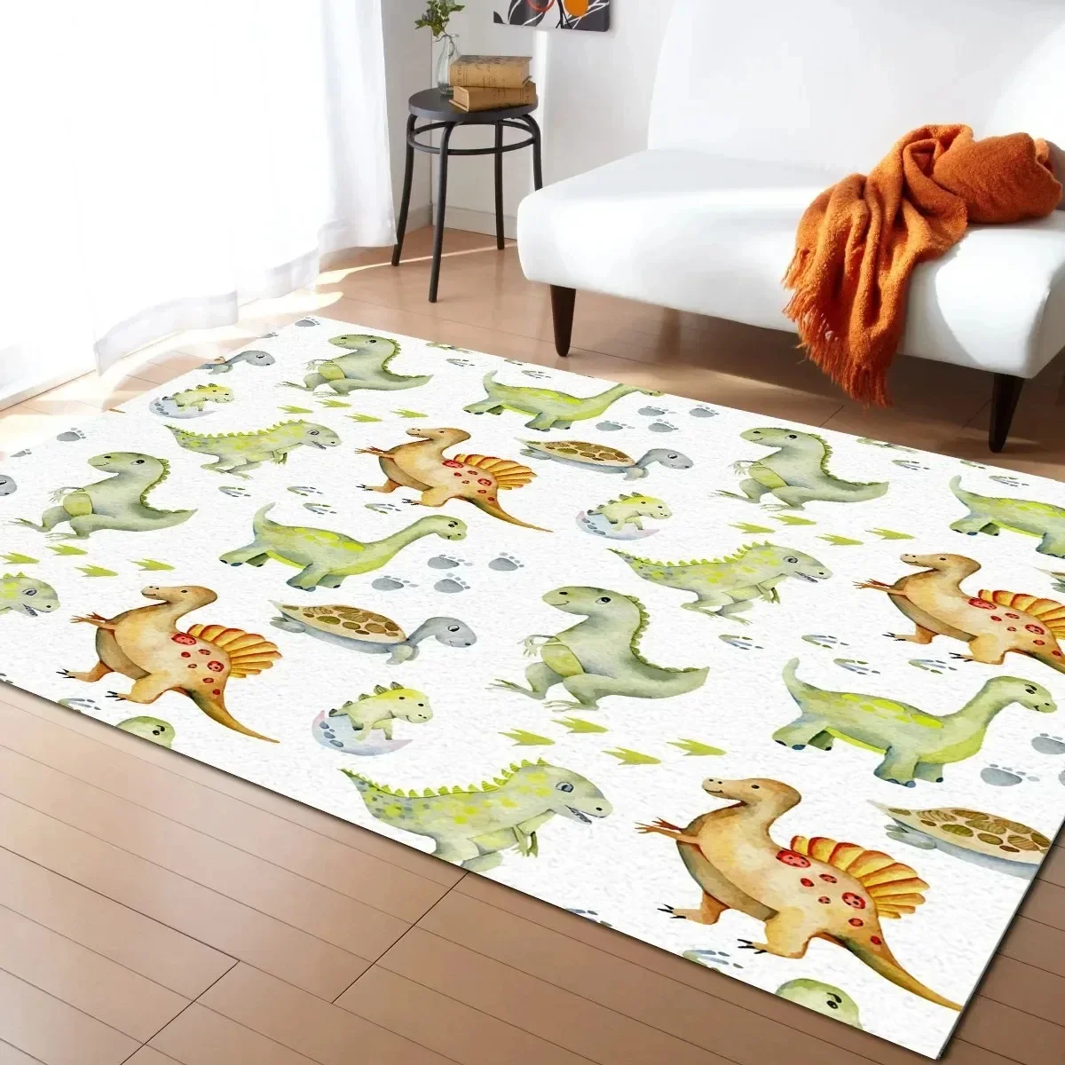 

Cartoon Dinosaur Carpet Children's Room Decorative Carpet Skid Resistant Carpet Children's Game Crawling Mat