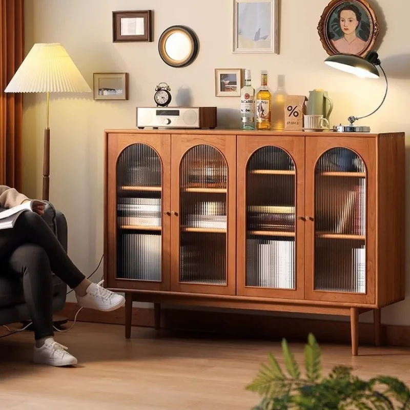 

French Sideboard Living Room Cabinet Interior Entrance Simple Dinning Side Cabinet Homestay Tea Home Furniture Armoire XY40GZ