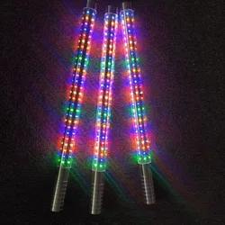 Multicolor Rechargeable 60CM LED sparkler light LED bottle stick Champagne VIP Service Glorifier LED Strobe Baton for bar Decor