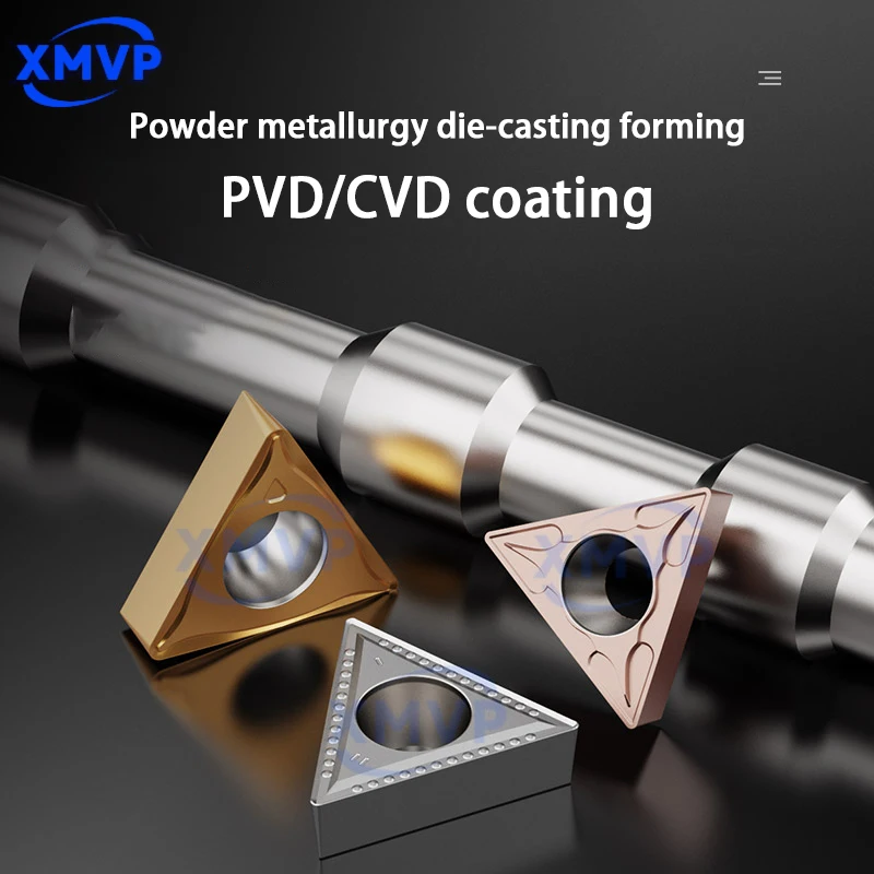 The CNC small insert TCMT110204 triangular stainless steel special lathe has a single-sided 090204 tool holder