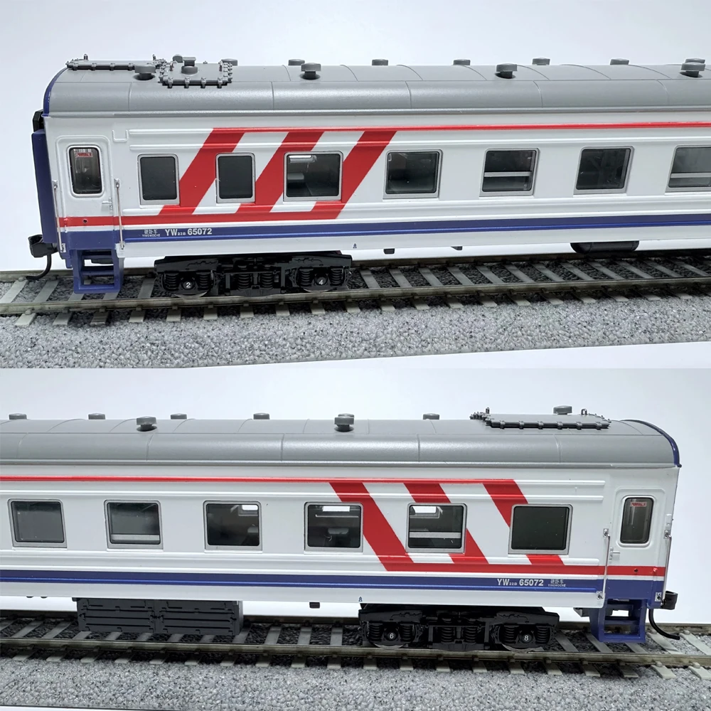HO Scale 1/87 Train Model YW22 Sleeper Carriage 65072 Shenyang Bureau Shenyang Depot Special Livery with Lights Carriage Model