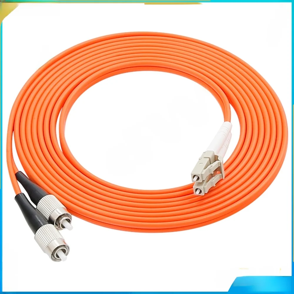 

LC/UPC-FC/UPC Duplex,Diameter3.0mm 62.5/125 OM1 Multimode Fiber Optic Patch Cord,Length 1M 2M 3M 5M 10M