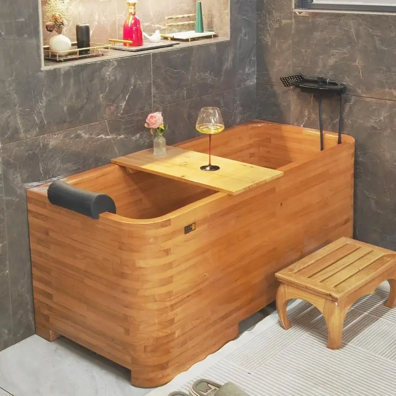 

Oak bath bath bath adult home thickened against the wall