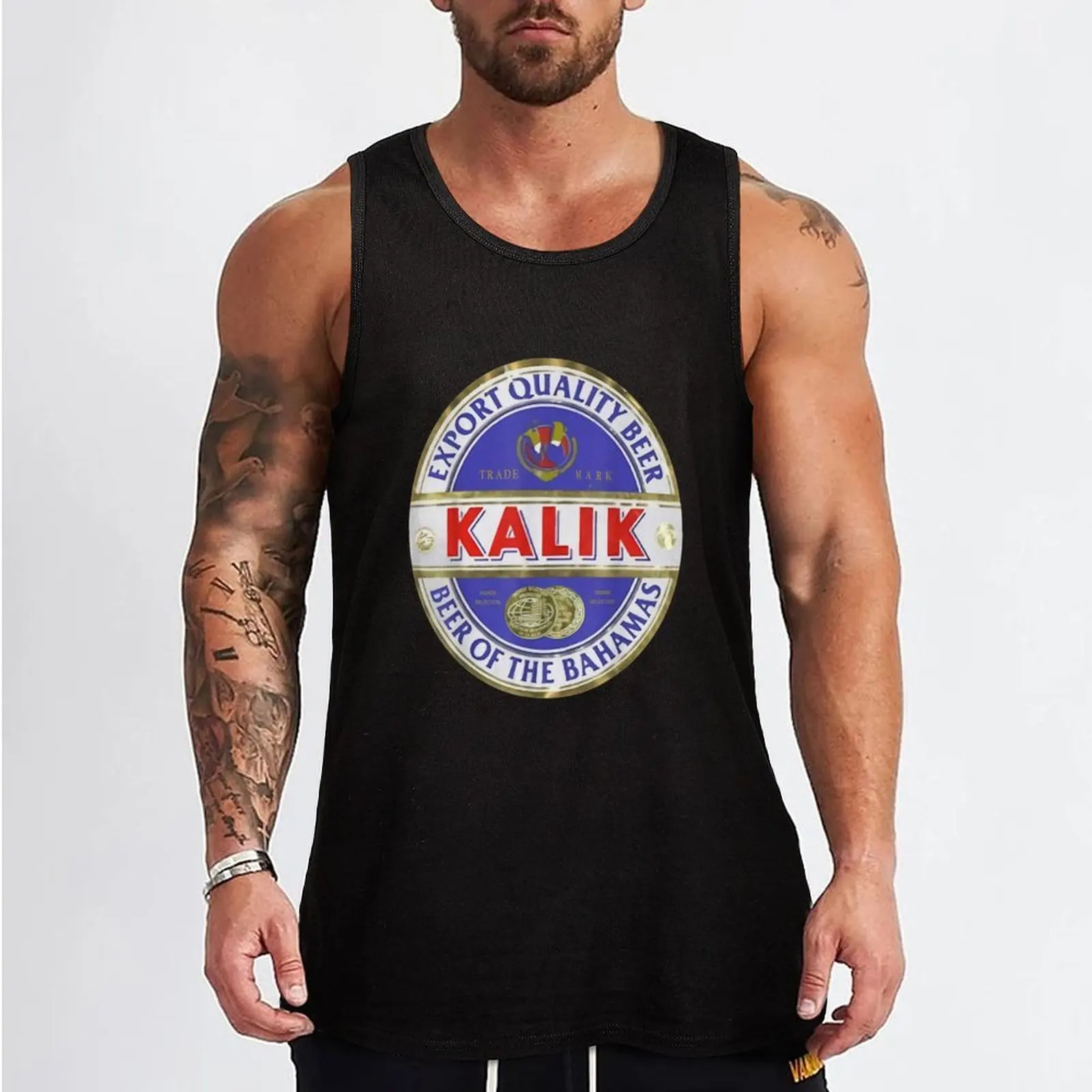 Kalik - Drink Beer Logo Tank Top Man summer clothes bodybuilding t shirt