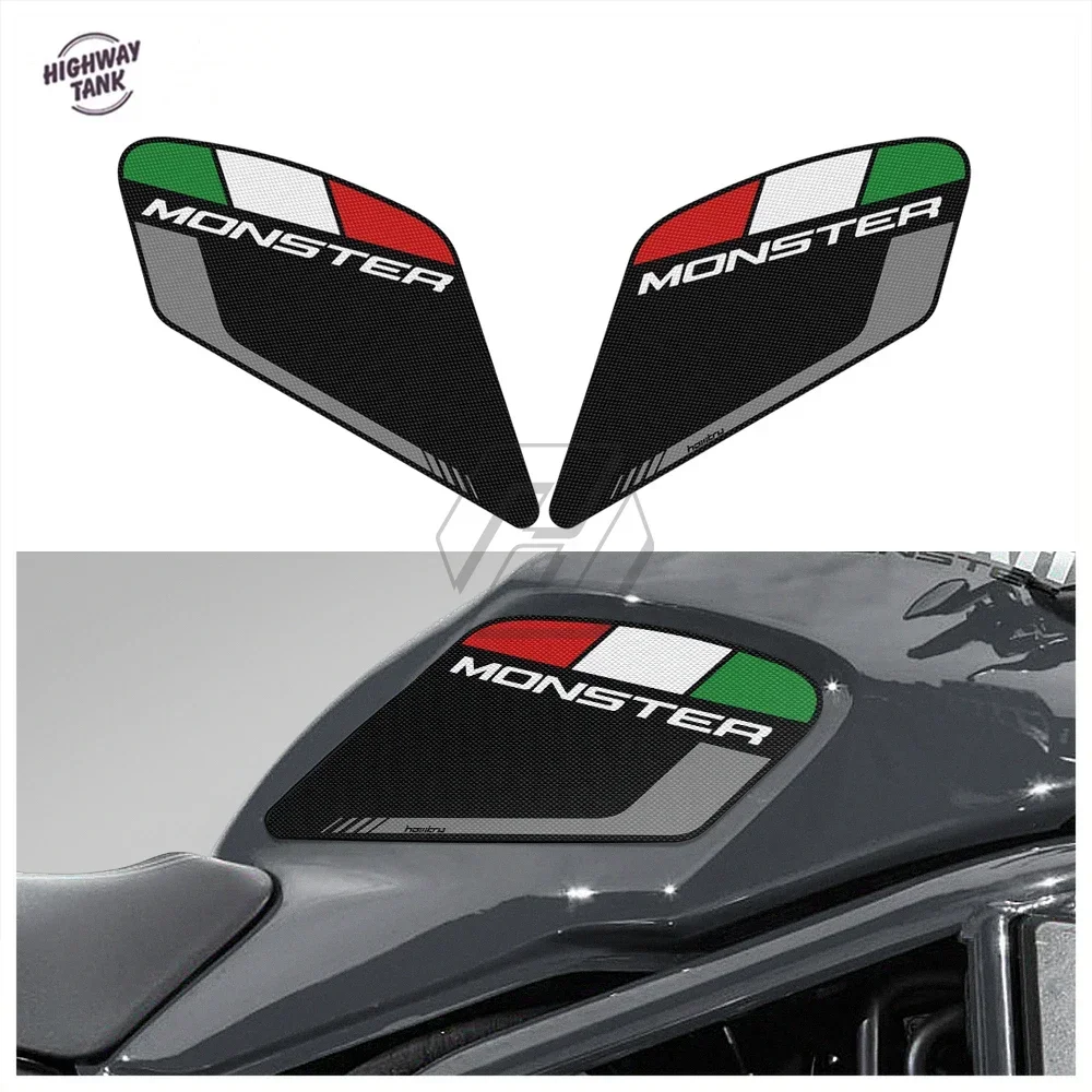 Motorcycle Anti-slip Side Knee Grip Mat for Ducati Monster 797 821 1200 2017-2019