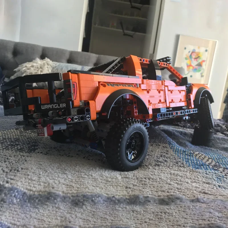 NEW MOC "DESERT SNAKE" RAPTOR PRERUNNER Pickup Cars Modified from Technical 42126 F-150 Raptor Building Blocks Model Toys