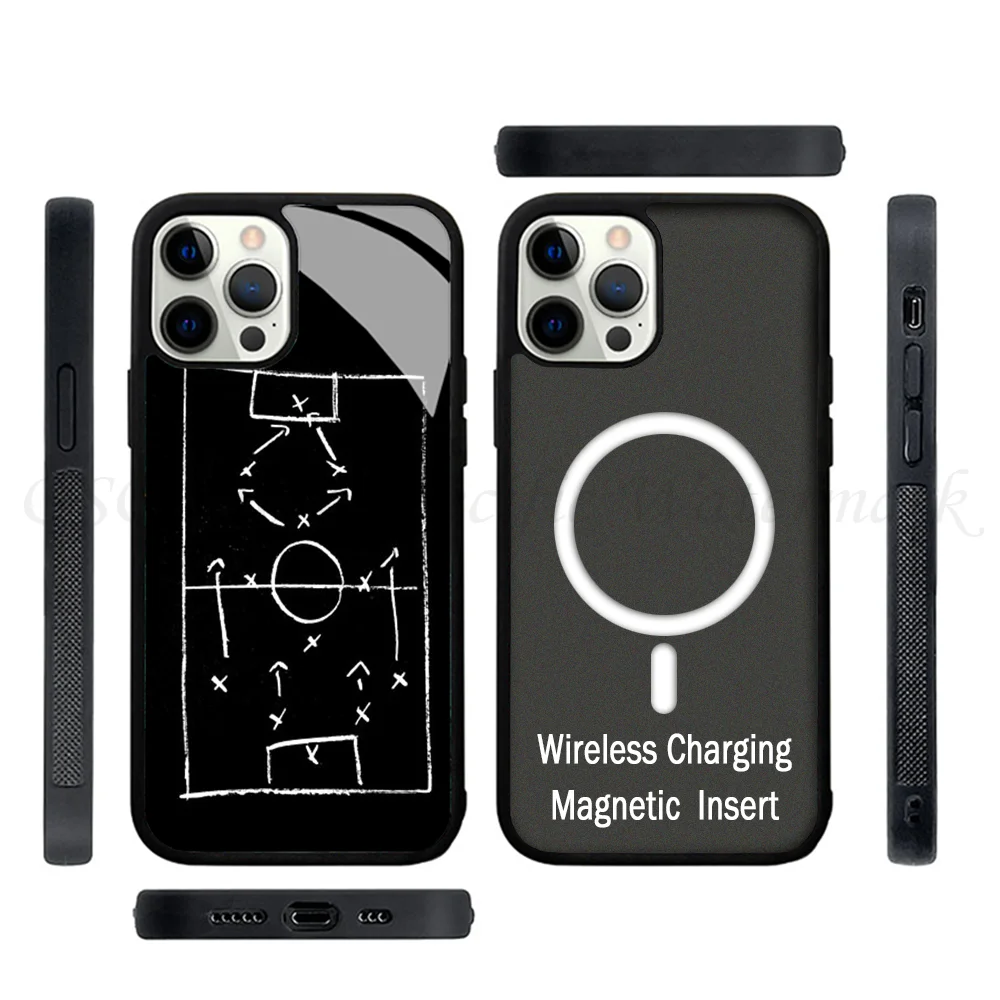 Coque de téléphone magnétique pour iPhone, football, Keeptics Time, 15, 14, 13, Pro, Max, 11, 12, Mini, Alex Mirror, Magsafe