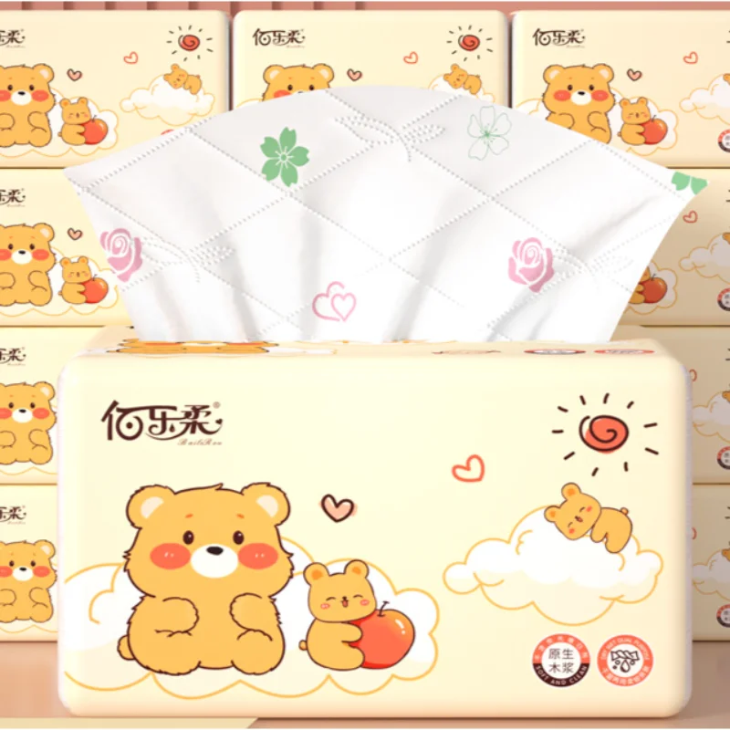 30 Pack Drawstring, Soft And Skin Friendly Facial Tissue, Household Dormitory Napkins, Hand Wipes, Toilet Paper