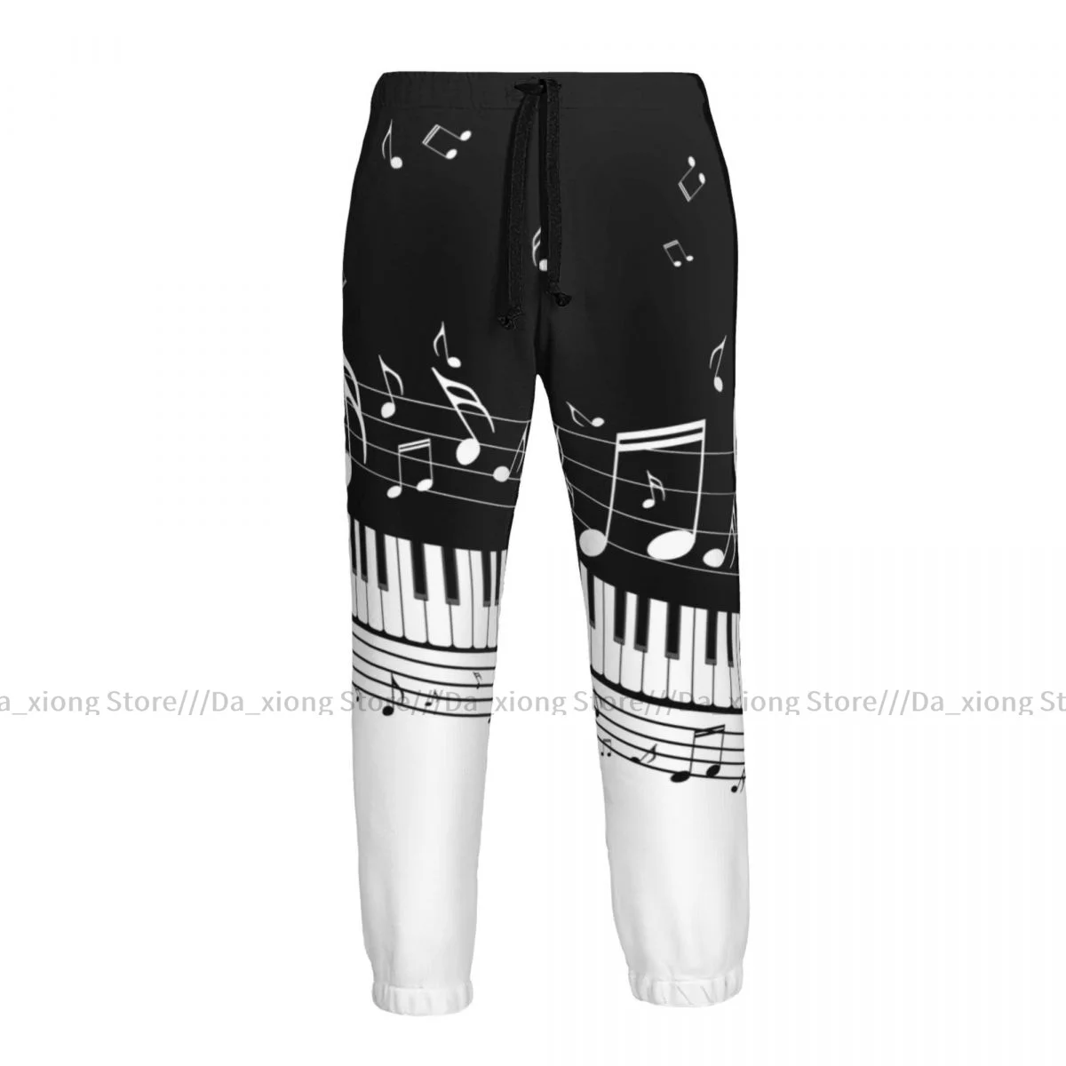 

Casual Jogger Pants Abstract Piano Keys With Musical Notes Men Fitness Gyms Pants Outdoor Sweatpants Pants Mens Trousers