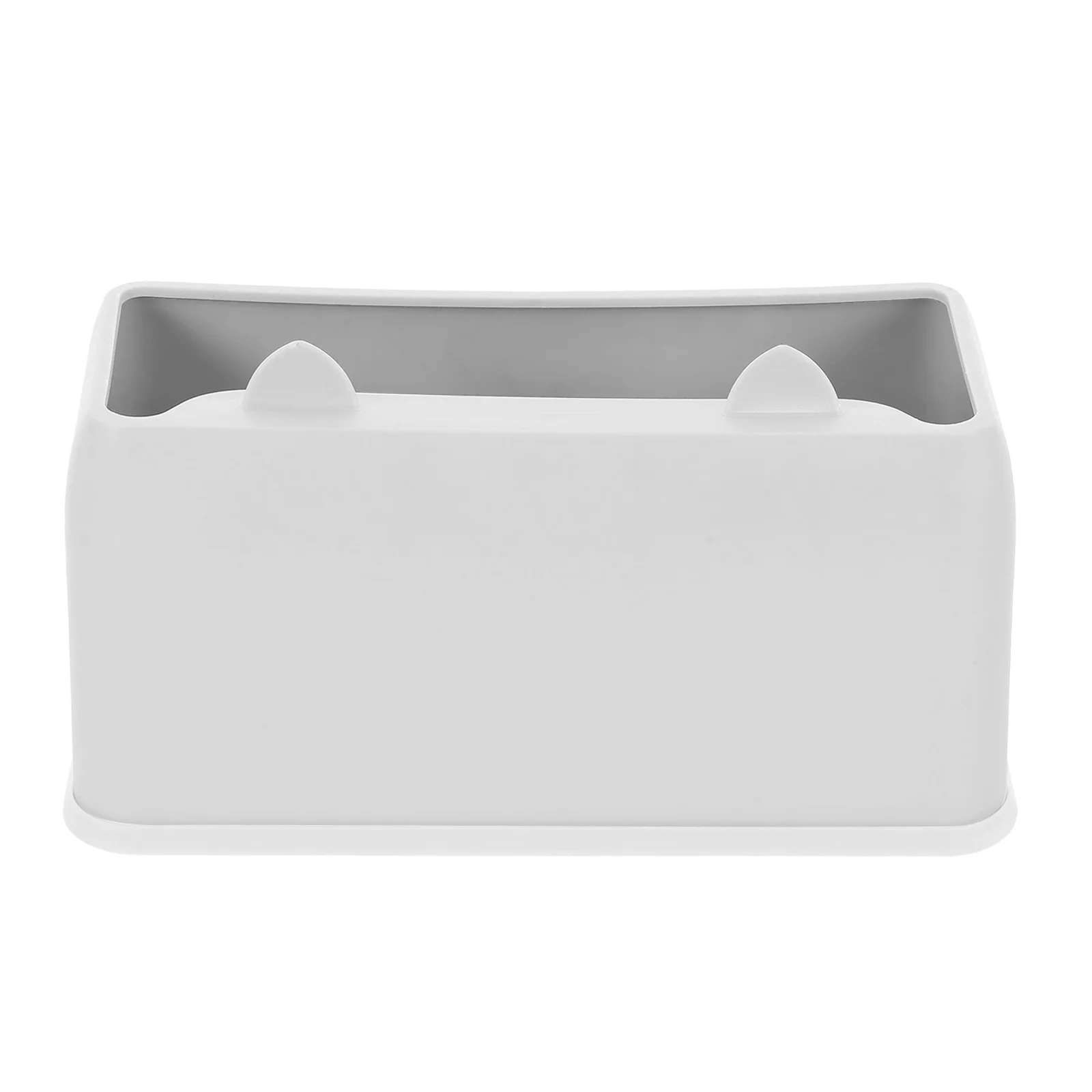 Grey Cat Shaped Litter Scoop Holder Organizer Cat Litter Box Accessory Home Decor Mini Trash Can Scoop Storage