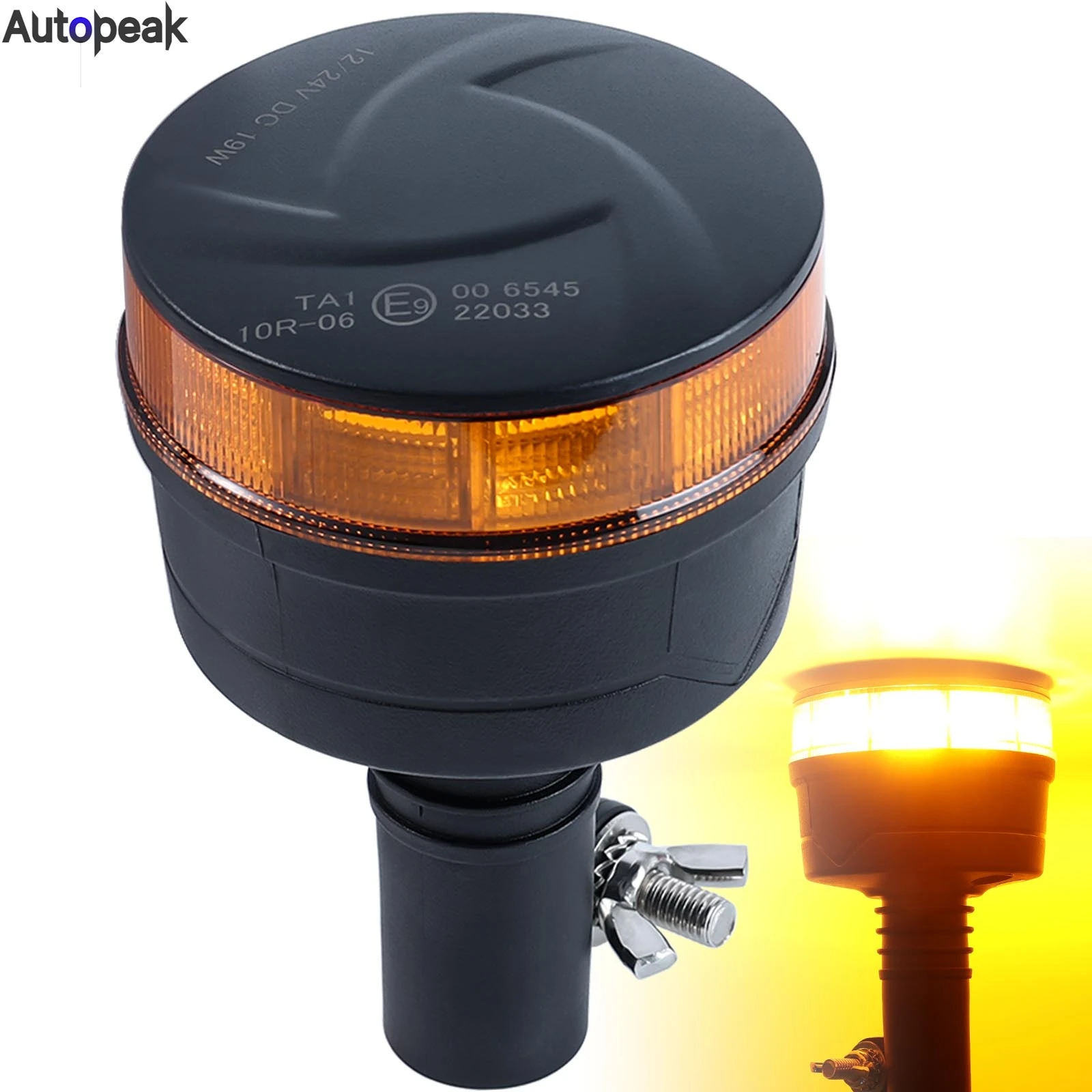 

30LED 12V-24V Warning Beacon Safety Rotating Light Led Emergency Strobe Light For Truck Tractors Snow Plow Tractor Accessories