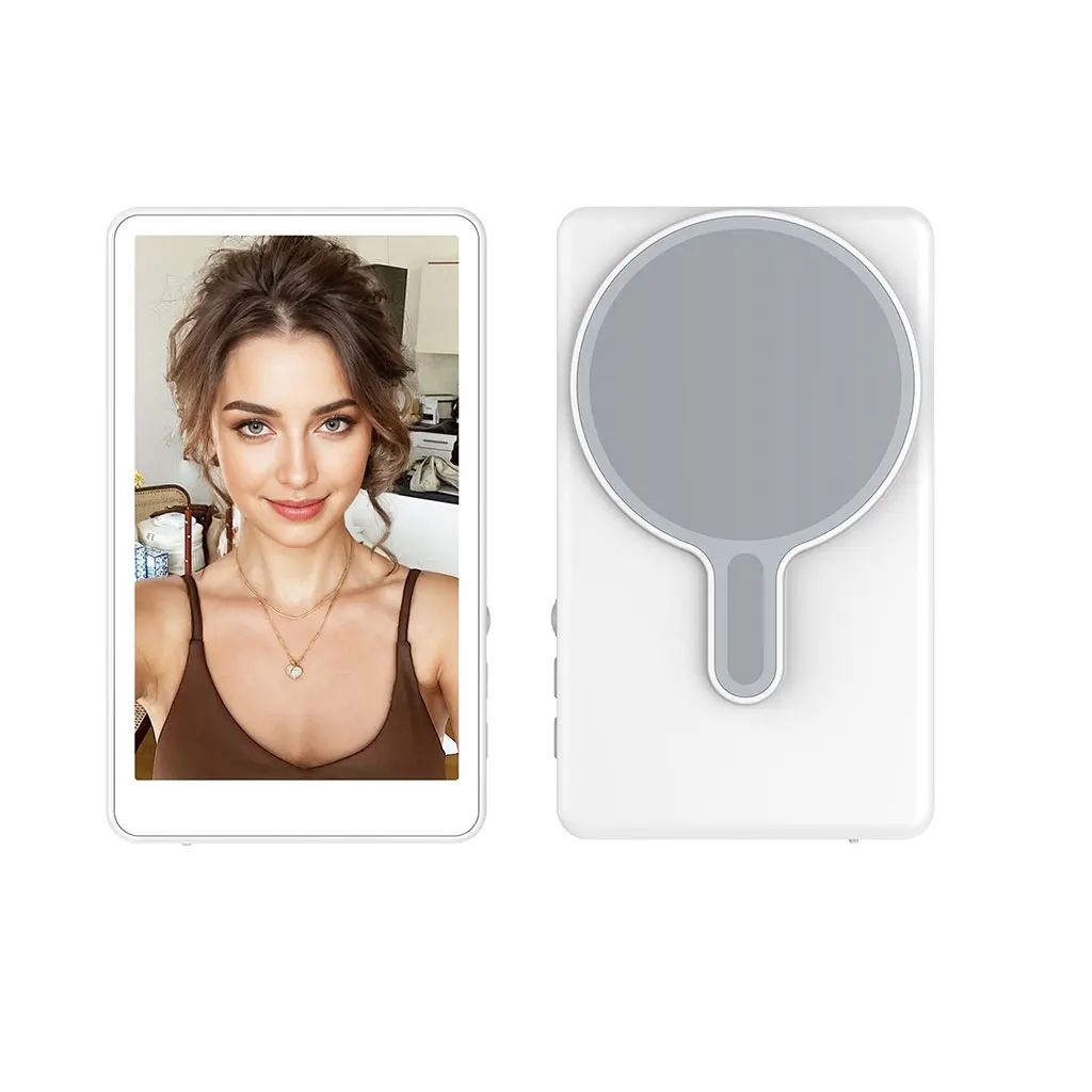 Magnetische telefoonmonitor - Realtime selfie/achtercamera - 4K streaming-assistent - groothoek - past op de meeste telefoons