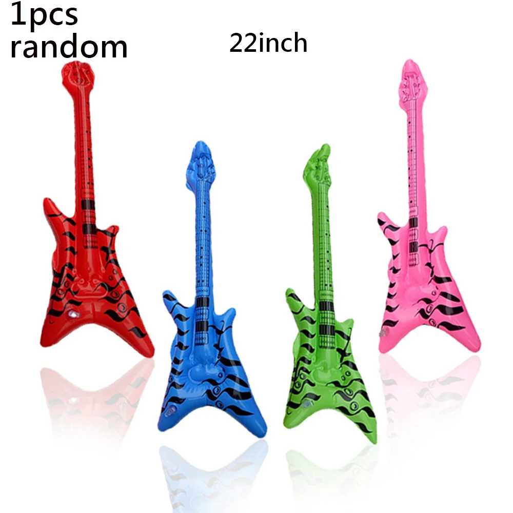 8 Pcs Disco Birthday Decoration Inflatable Microphone Saxophone Neon Color Shutter Glasses 80s 90s Party Adults Teens Favors view 2