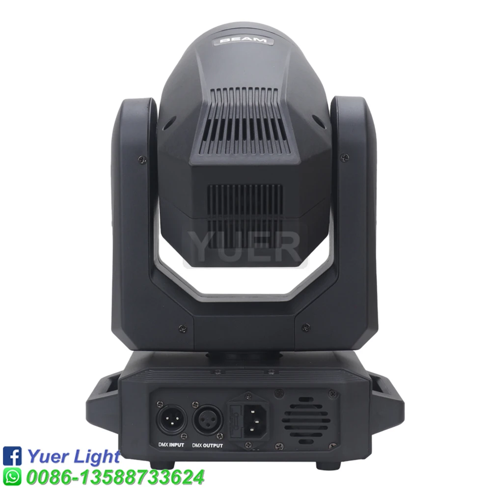 2Pcs/lot YUER 200W Power Bright Beam Spot Moving Head Stage Lighting 18 Prisms Rainbow Effect Dj Wedding Party Disco Gobo Light