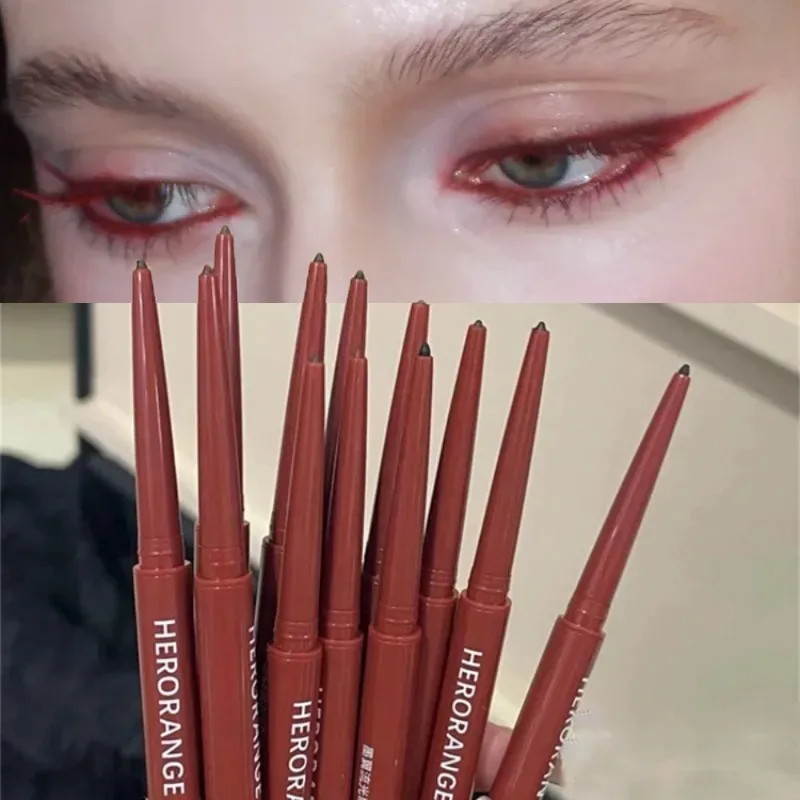 12 Colors Eyeliner Pencil Wine Red Waterproof Lasting Matte Brown Eyeshadow Contour Stick High Pigment Lying Silkworm Eye Makeup view 2
