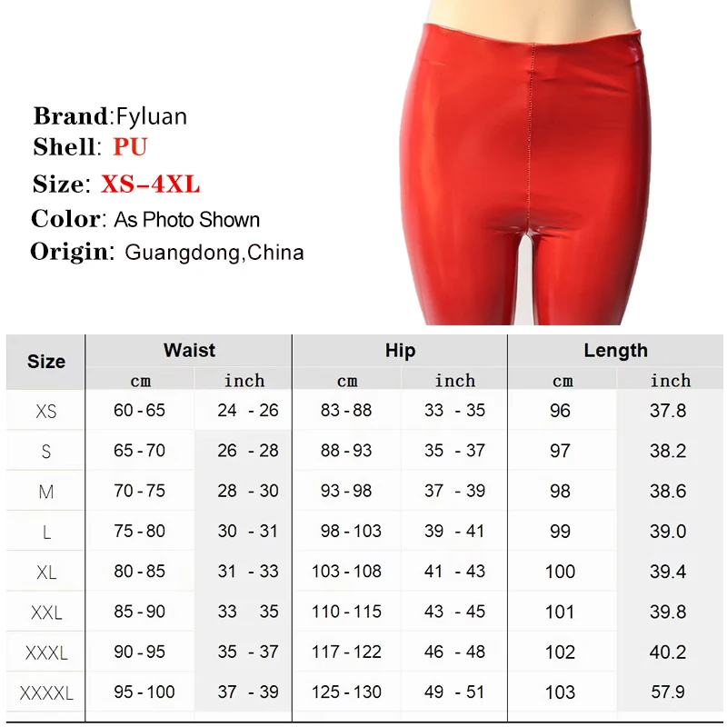 Leggings magros calças lápis calças finas brilhantes calças de yoga para o sexo feminino sexy pele amigável legging apertada calças tamanhos grandes XS-4XL