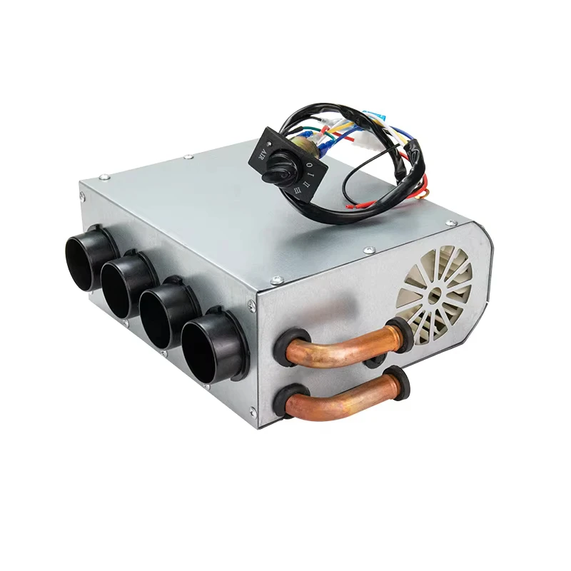 Universal Auto Car Heater Under Dashboard Coolant Heater 12V 24V with Switch Four Holes Automobile Car Van Excavator