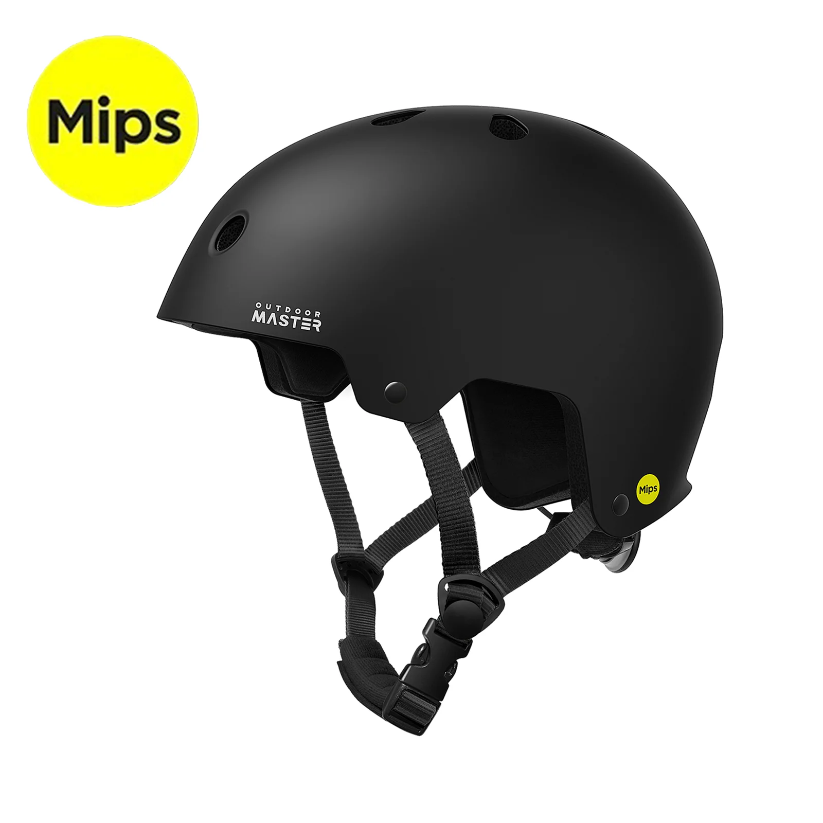 Casco de skate OutdoorMaster MIPS: seguridad multideportiva con 2 revestimientos extraíbles y rejillas de ventilación ajustables para scooter, patinaje,