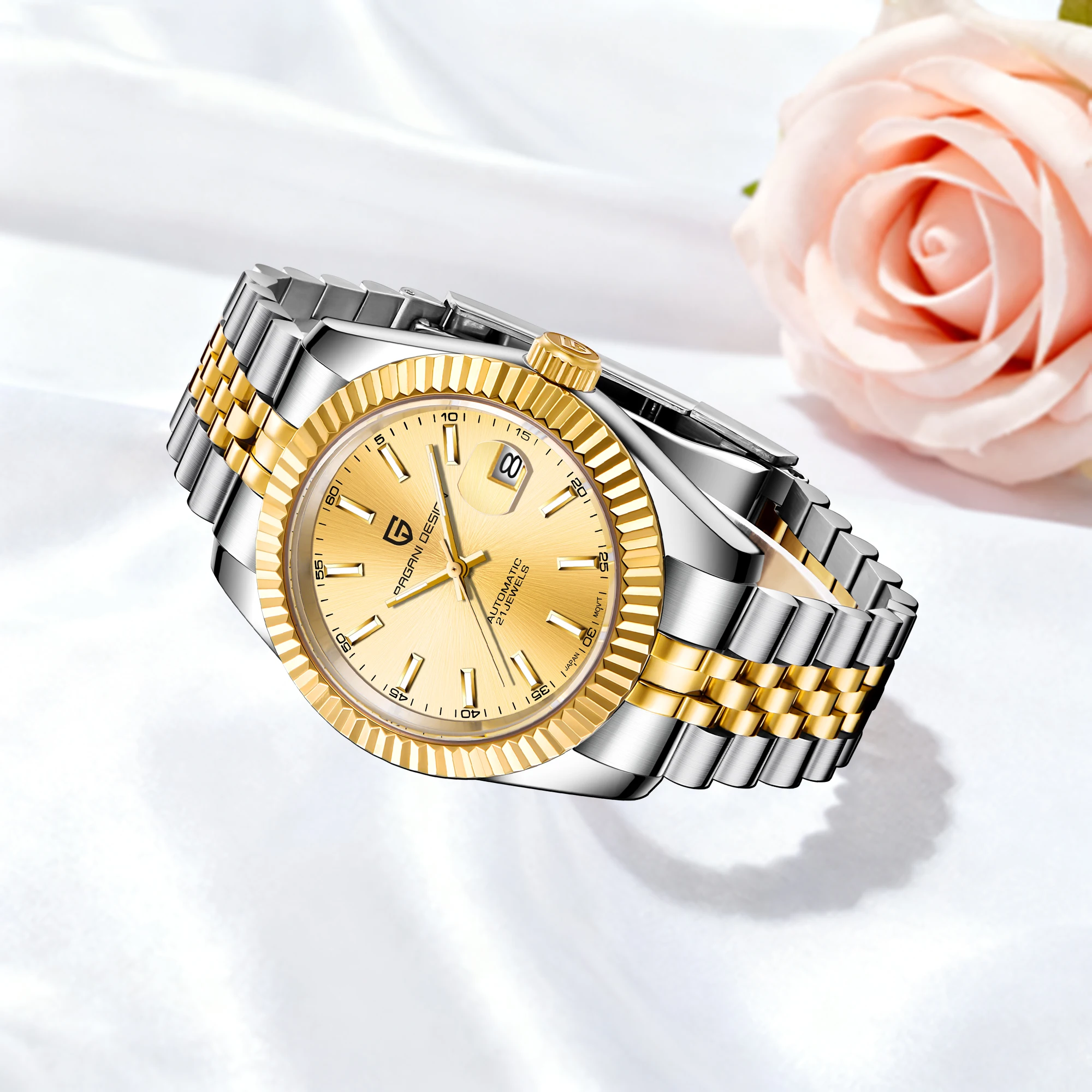 2025 جديد PAGANI تصميم الرجال ساعة ميكانيكية أوتوماتيكية كلاسيكية أنيقة فاخرة مضيئة الأيدي مقاوم للماء التقويم صندوق هدايا محدود