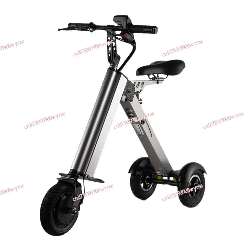 Portable folding electric lithium battery bicycle driving mini adult male and female small driving